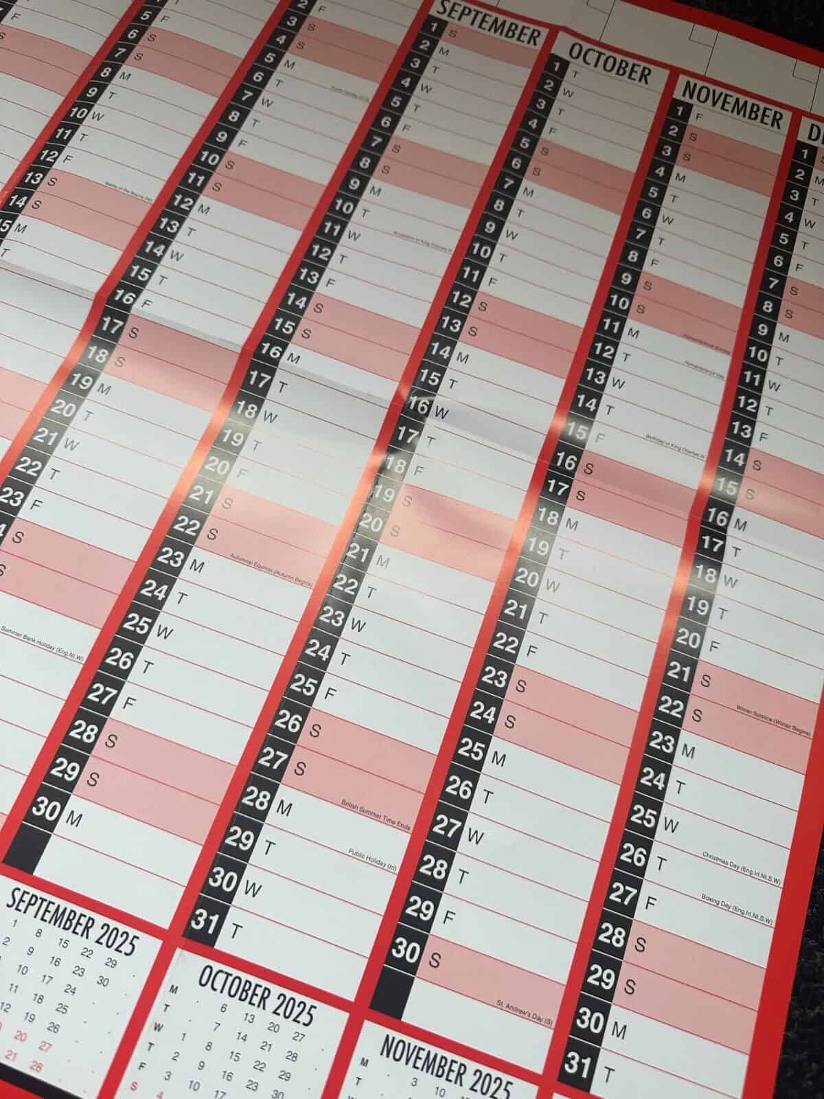 Large 2024 A1 Year Planner. Great Value Wall Planner for 2024