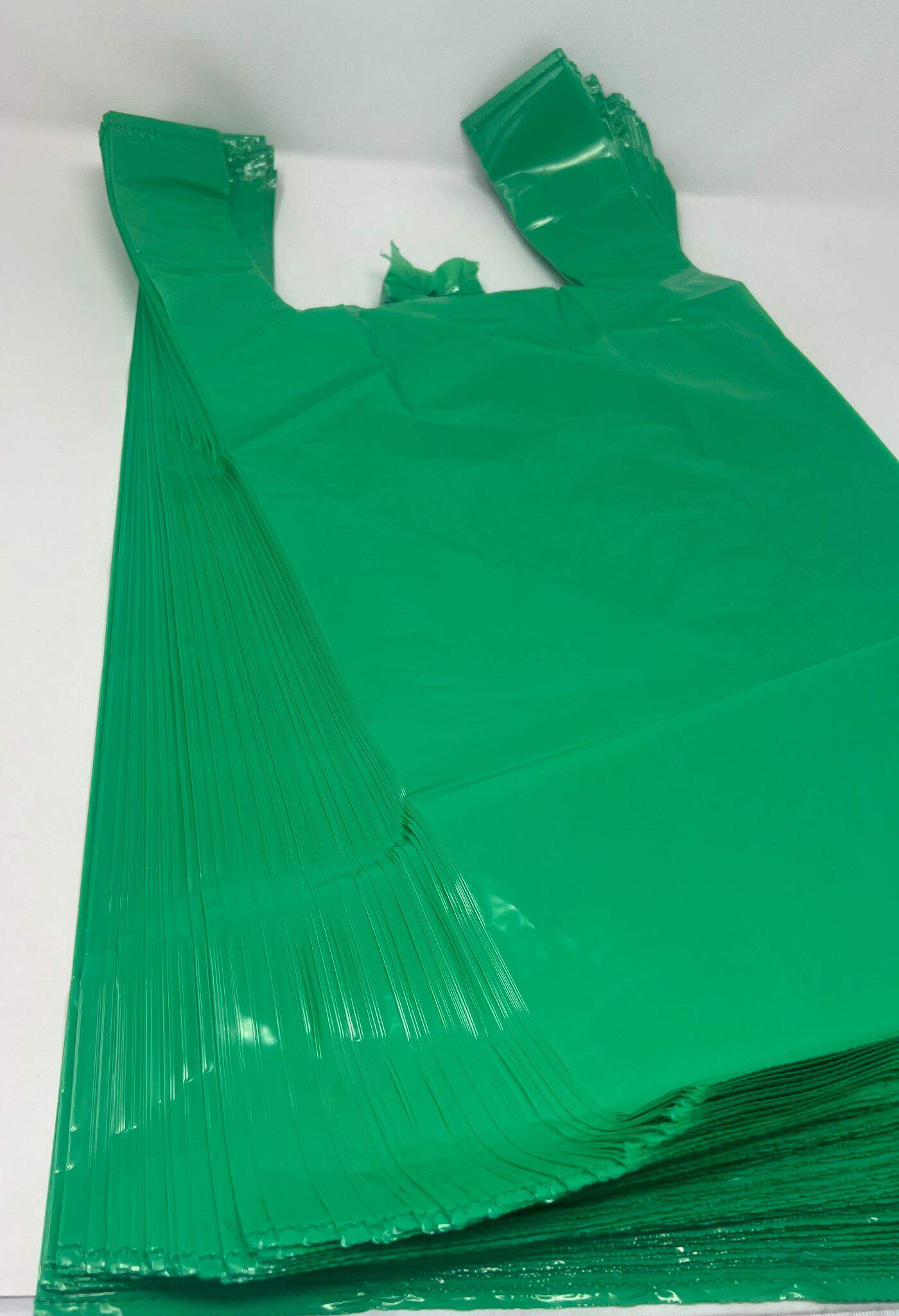 High Gloss Plastic Vest Carrier Bags The Packaging Bubble