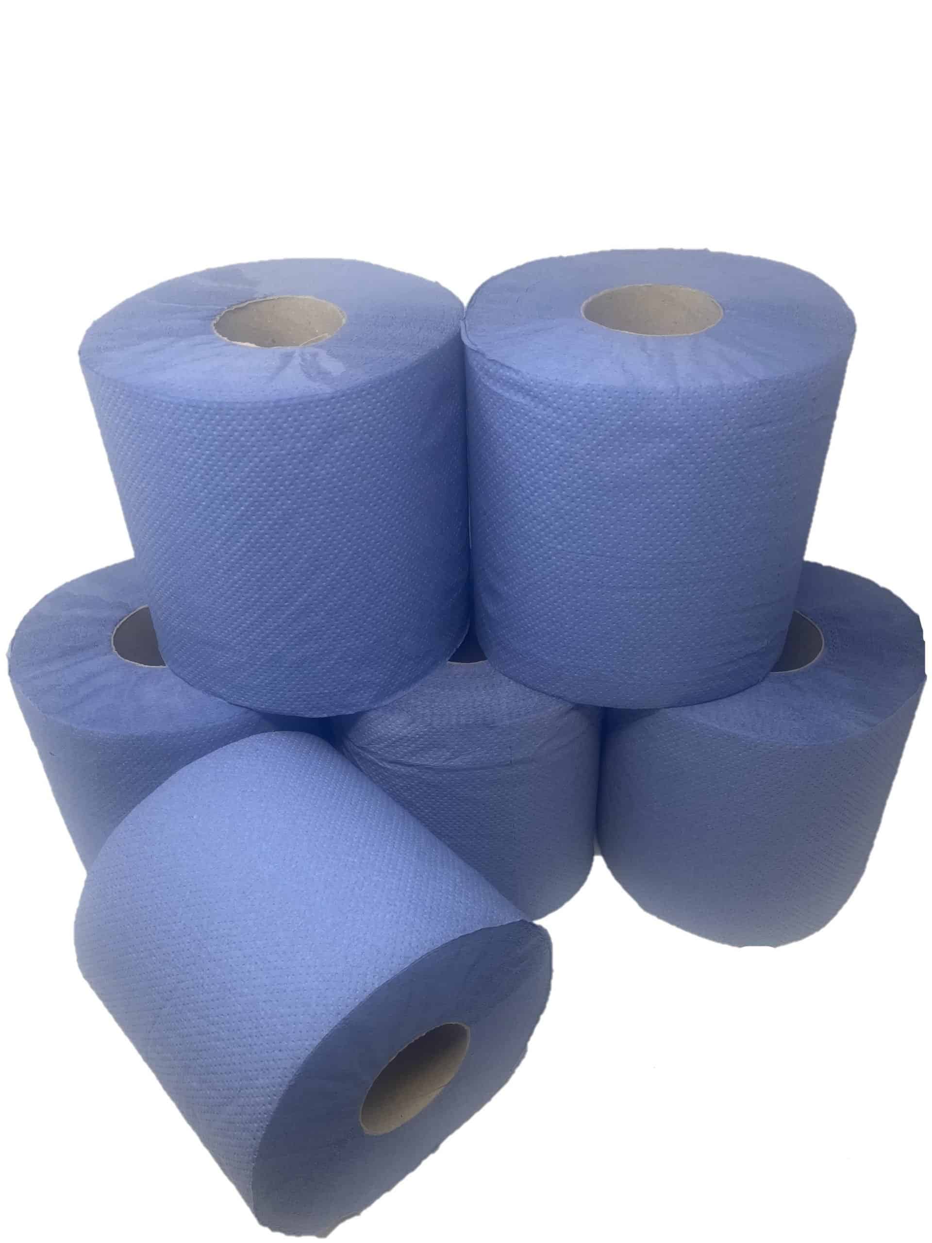 Pearl blue roll centrefeed roll perfect for wiping, cleaning and drying
