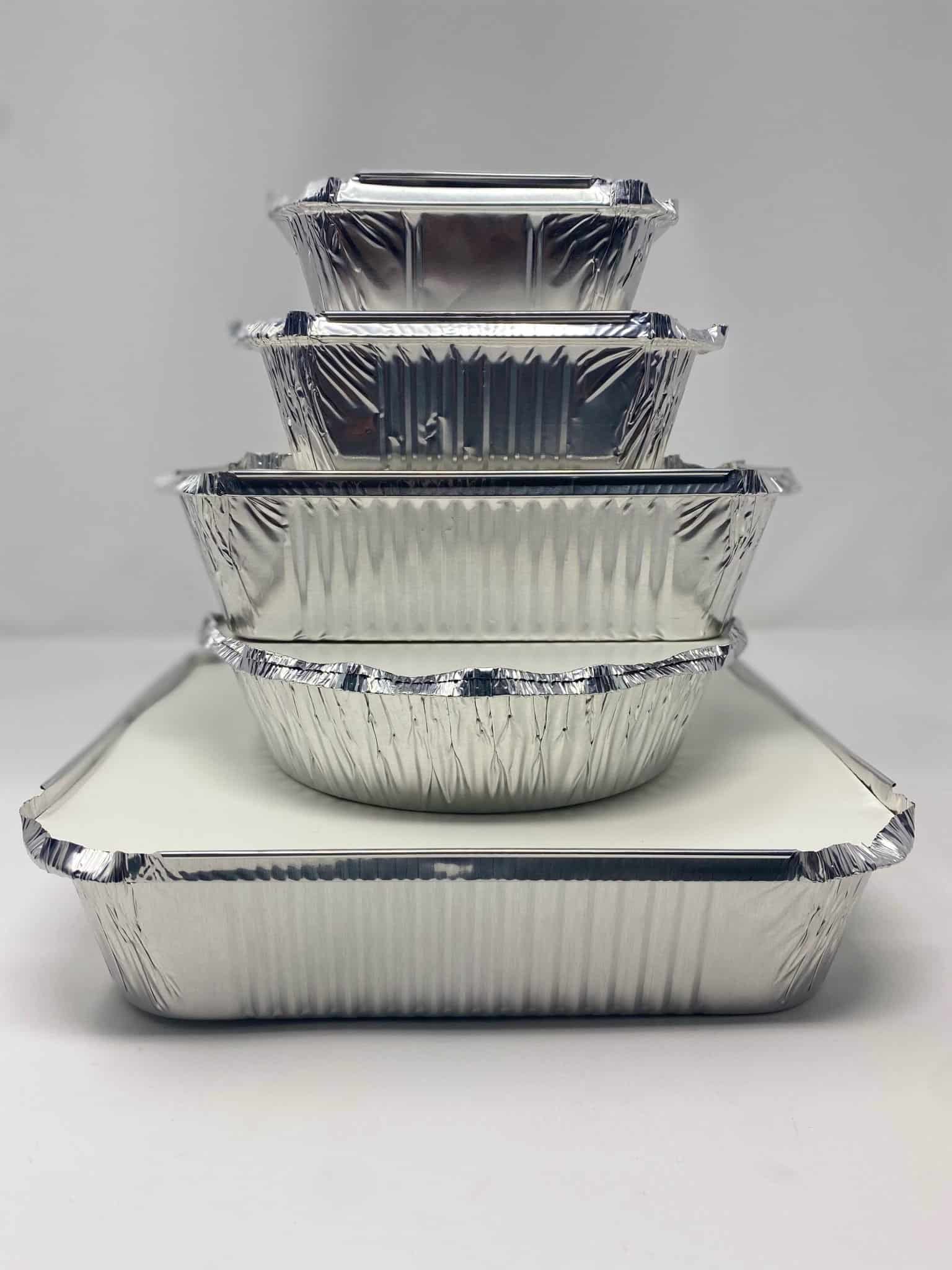 Aluminium Foil Takeaway Food Containers & Lids Free Delivery