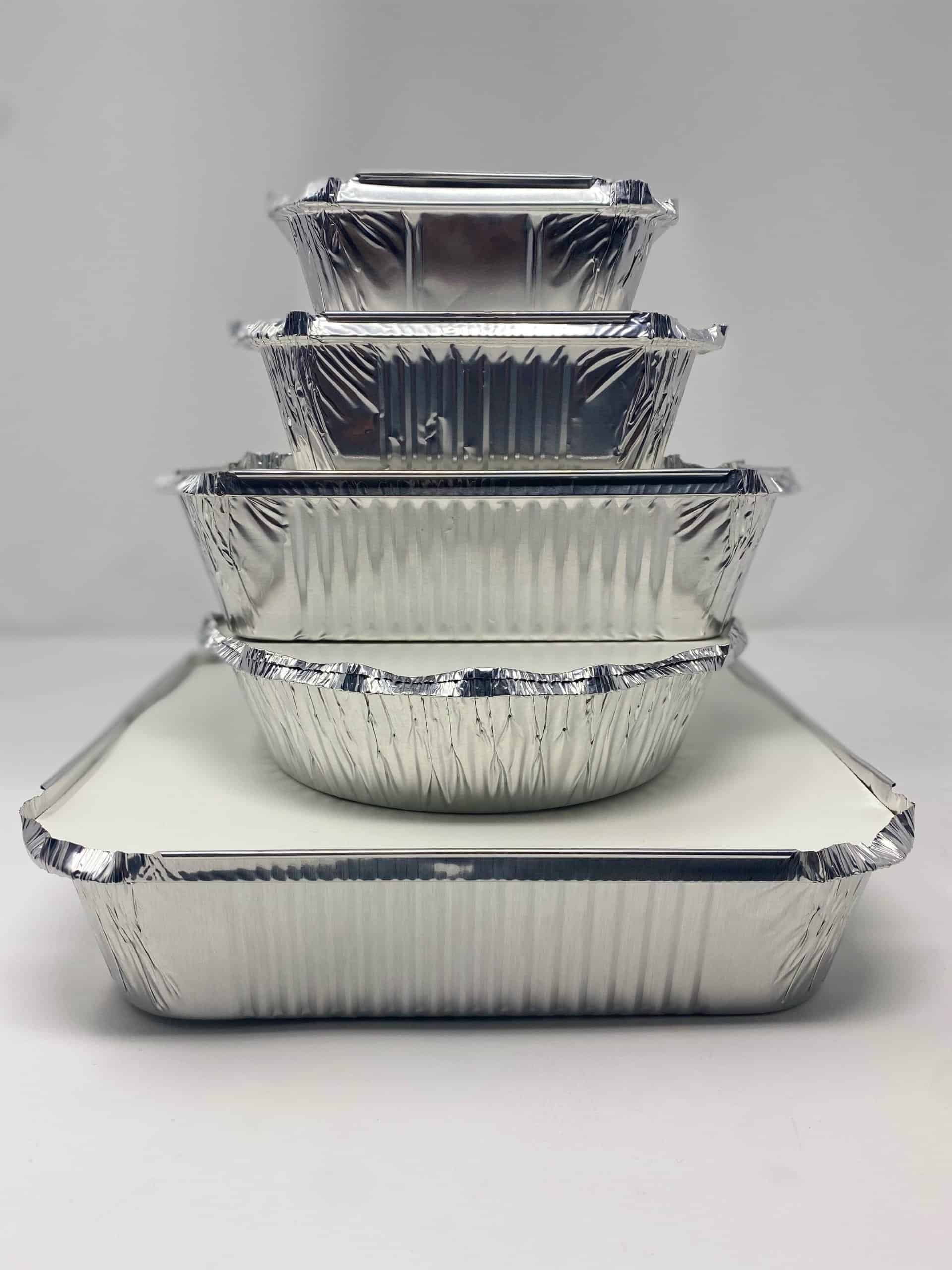 Aluminium Foil Takeaway Food Containers & Lids Free Delivery