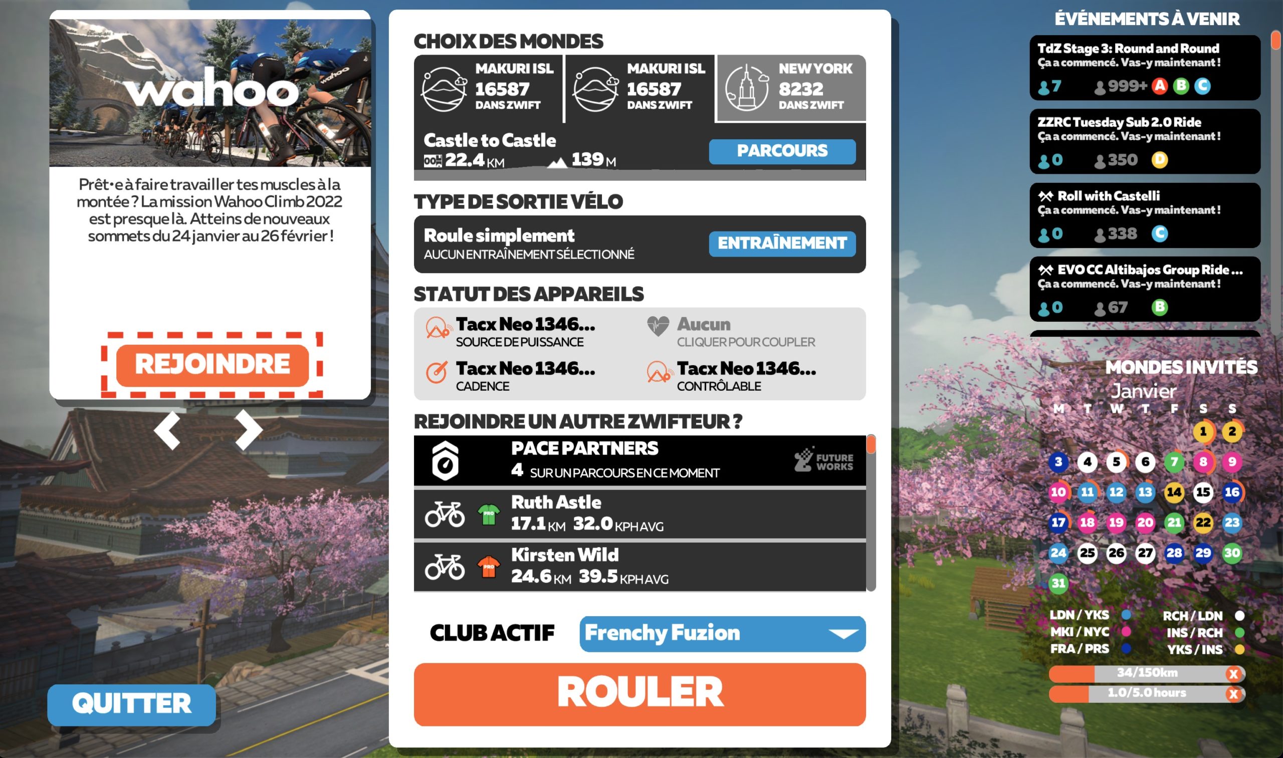Zwift Wahoo Climb Mission 2022