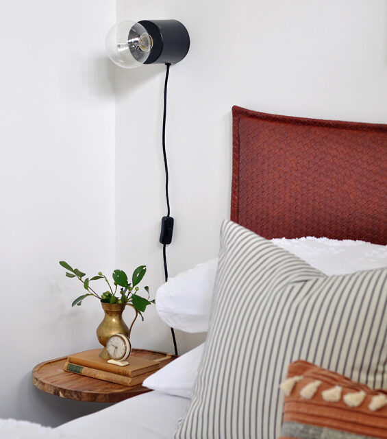 Table Lamp to Wall Light Hack Super Easy DIY The Painted Hive