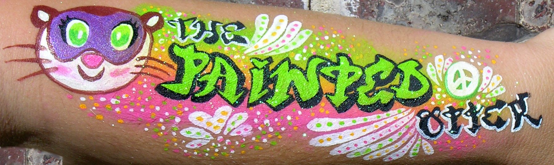 graffiti face paint The Painted Otter