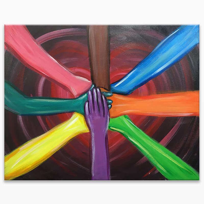 Online Painting Class "Unity" (Virtual Paint Night at Home)