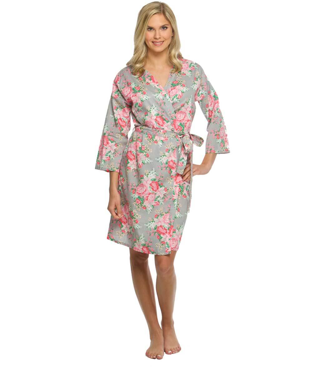 Wedding Robes for Bridal Party Floral Bridesmaid Robe The Paisley Box