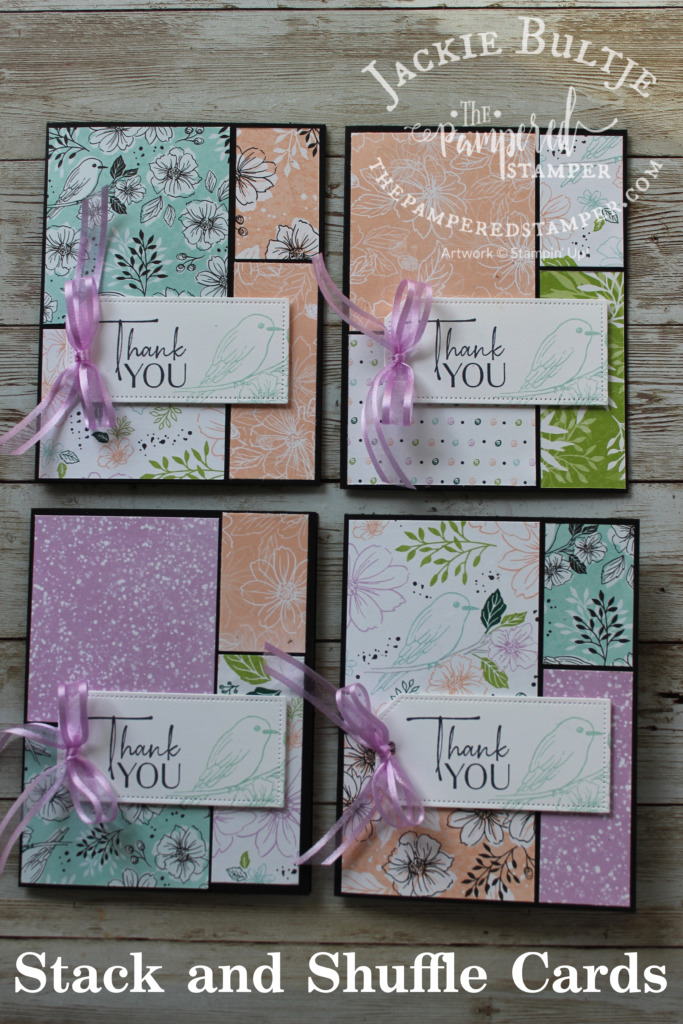 Stack and Shuffle Cards The Pampered Stamper