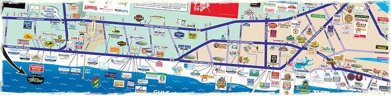 Pier Park Panama City Beach Map shortcut Panama City Beach Hotels, Condos, Attractions, and Restaurants