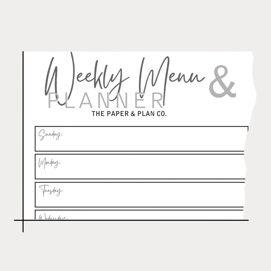 Printables The Paper & Plan Co