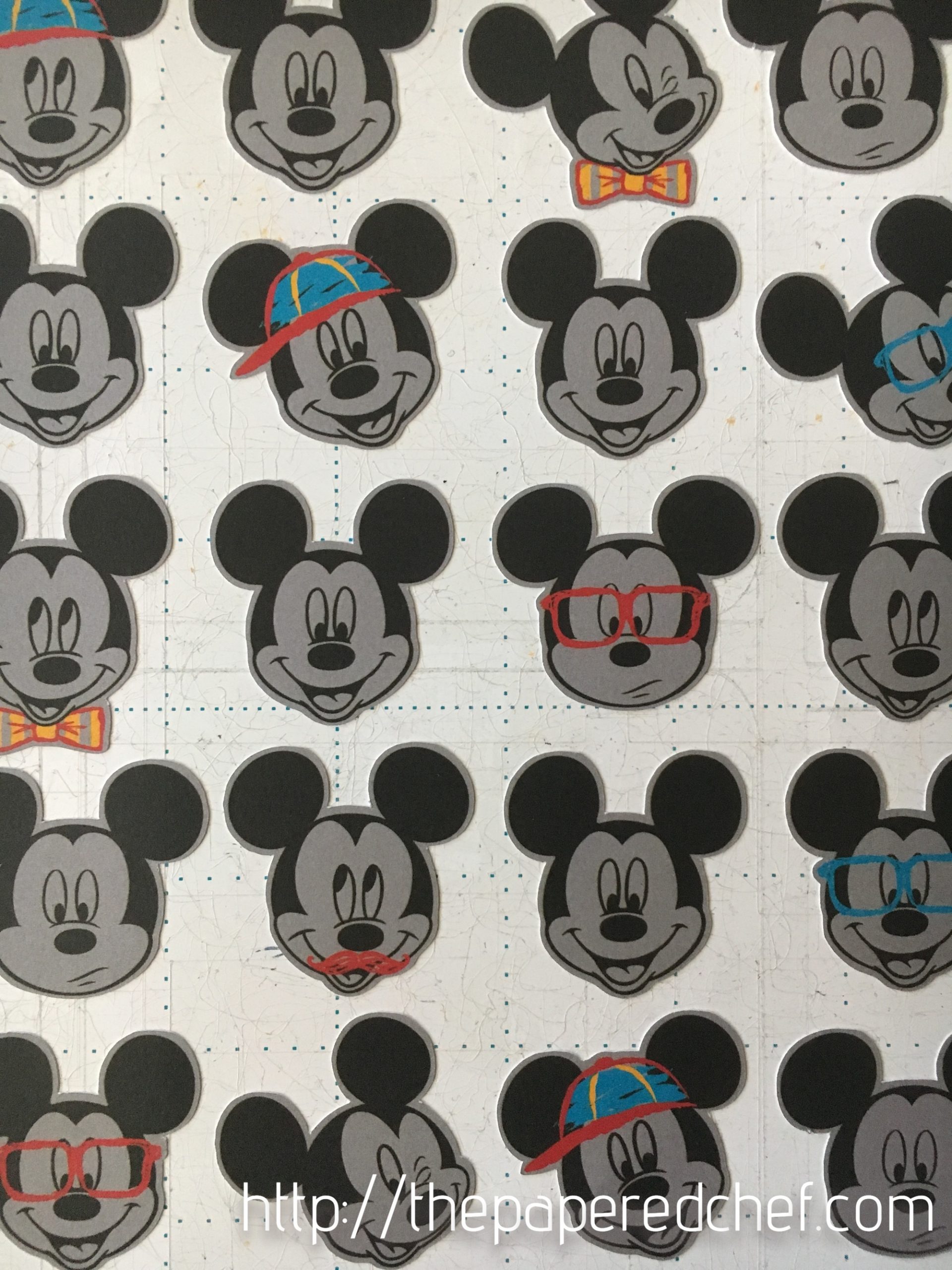 Cutting out Mickey Mouse with the Brother Scan N??? Cut The Papered Chef