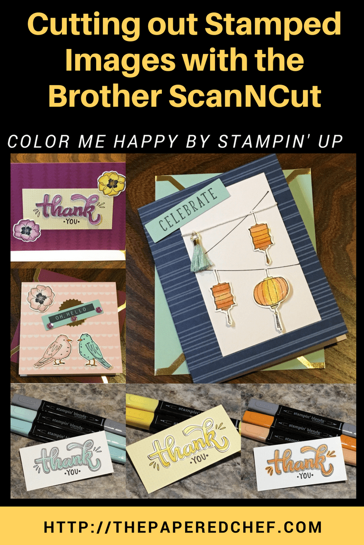 Cutting out Stamped Images with the Brother ScanNCut Color Me Happy