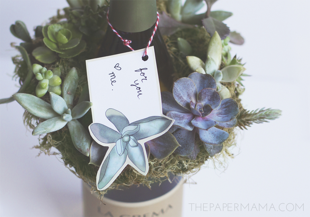 Succulent Gift Tag Printable // The Paper Mama