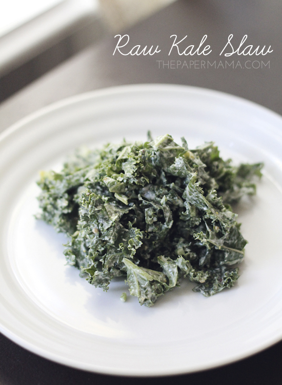 Raw Kale Slaw Recipe