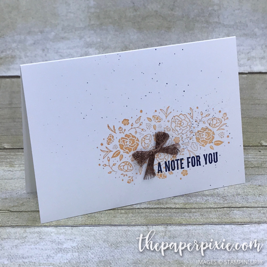 A Note For You with Wood Words The Paper Pixie