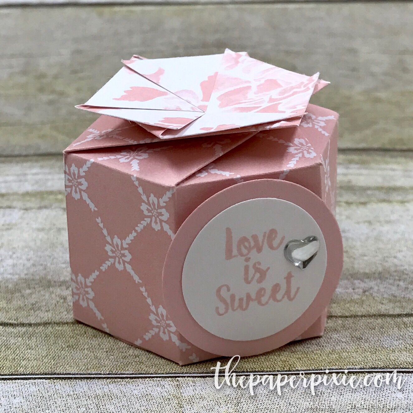 Hexagon Favor Box with Video Tutorial The Paper Pixie