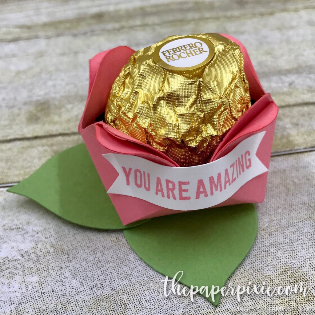 Rosebud Treat Holder with Video Tutorial The Paper Pixie