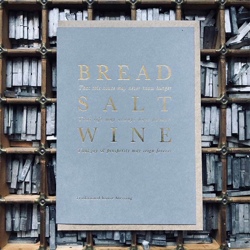 Bread Salt Wine, Blessing for the home The Passenger Press