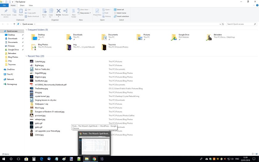 Previewing My Chrome Browser