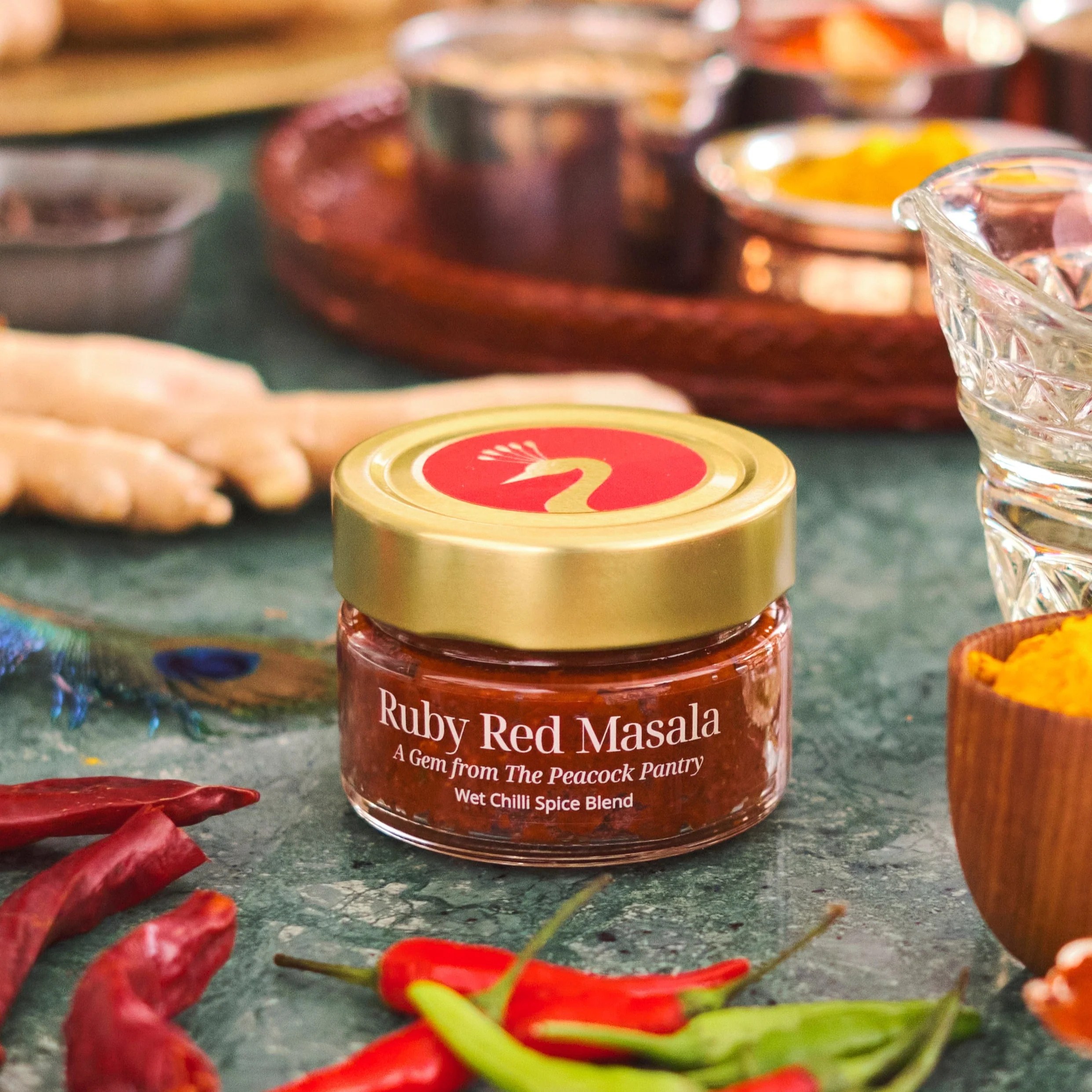 Ruby Red Masala 125g jar The Peacock Pantry™