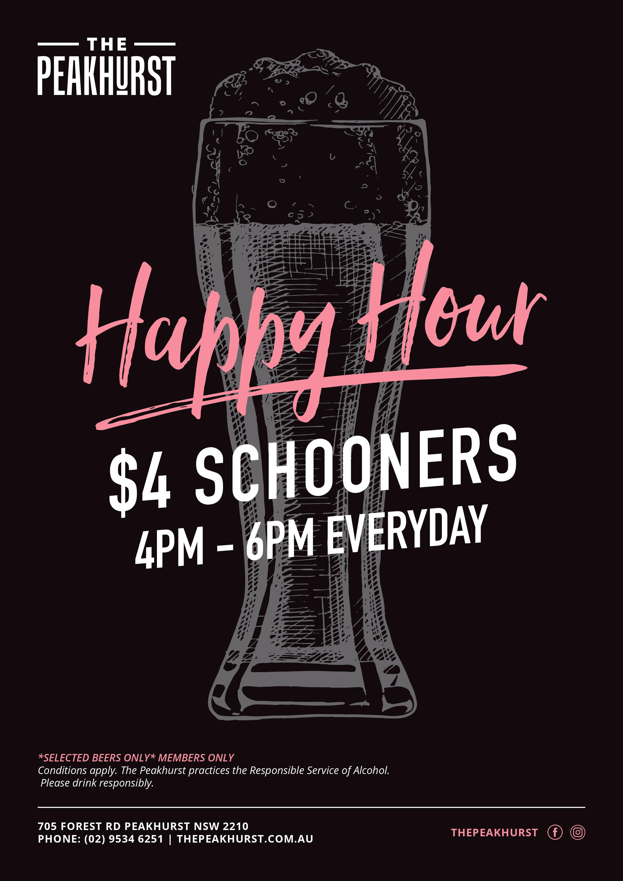 What's On Daily Drink Specials & Membership Deals The Peakhurst