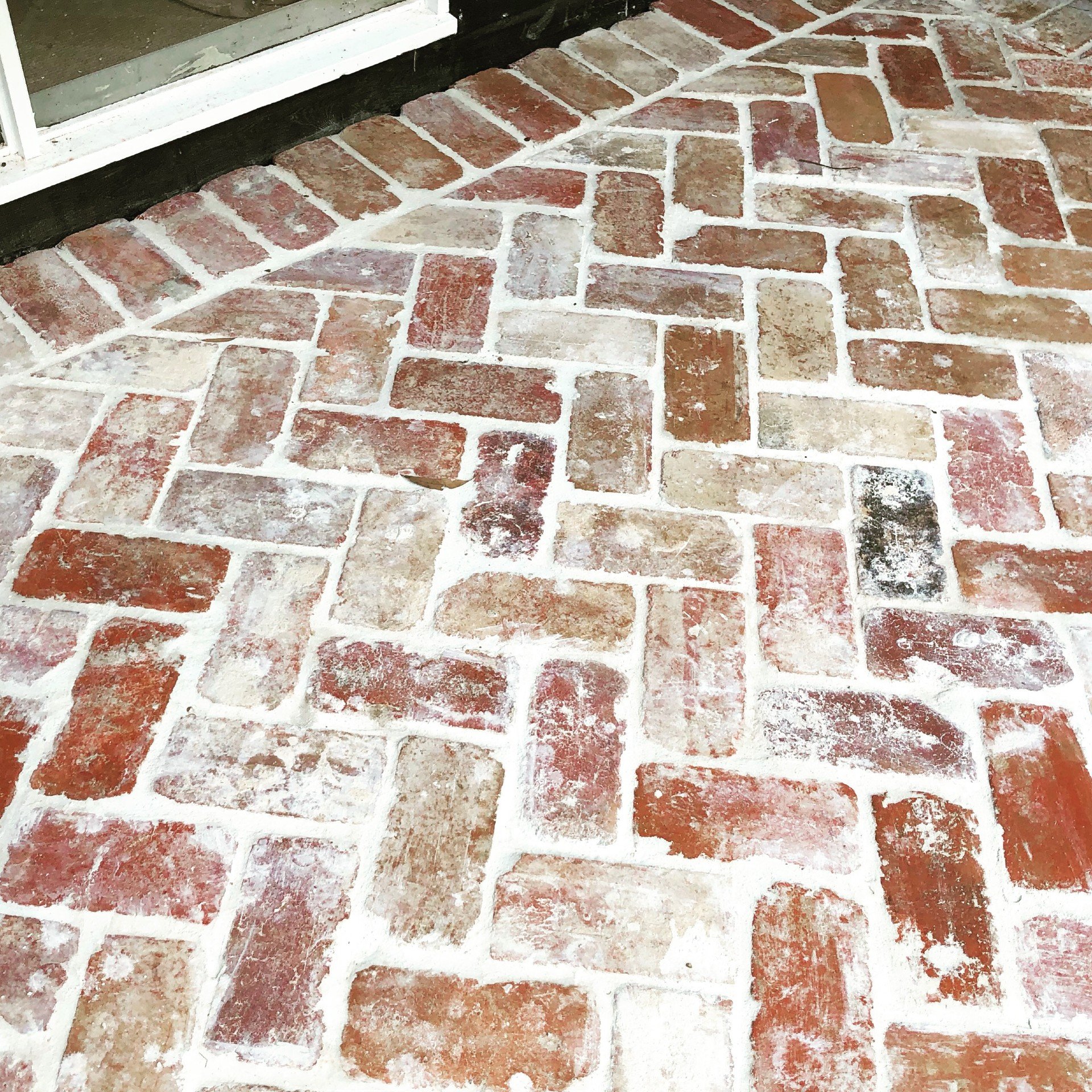 Our front porch makeover with recycled bricks — The Peony Patch