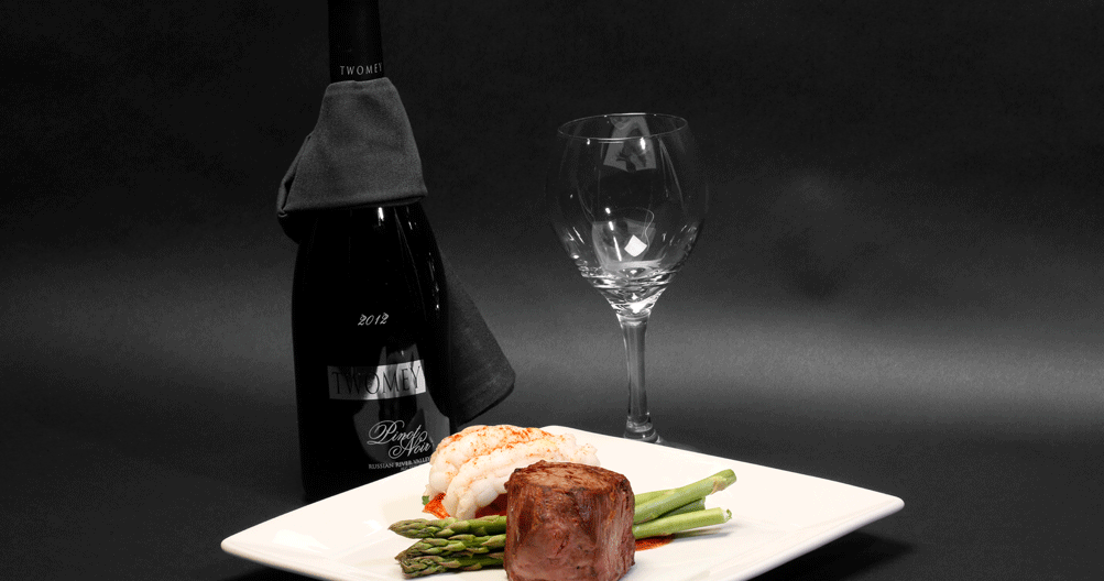 Entree with Wine The Perfect Landing Englewood Restaurants