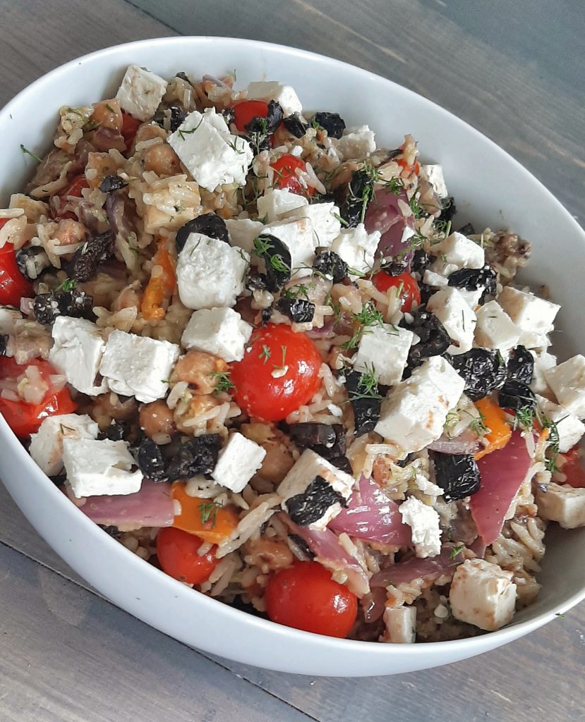 Greek Style Rice with Roasted Vegetables THE PERFECTLY IMPERFECT LIFE