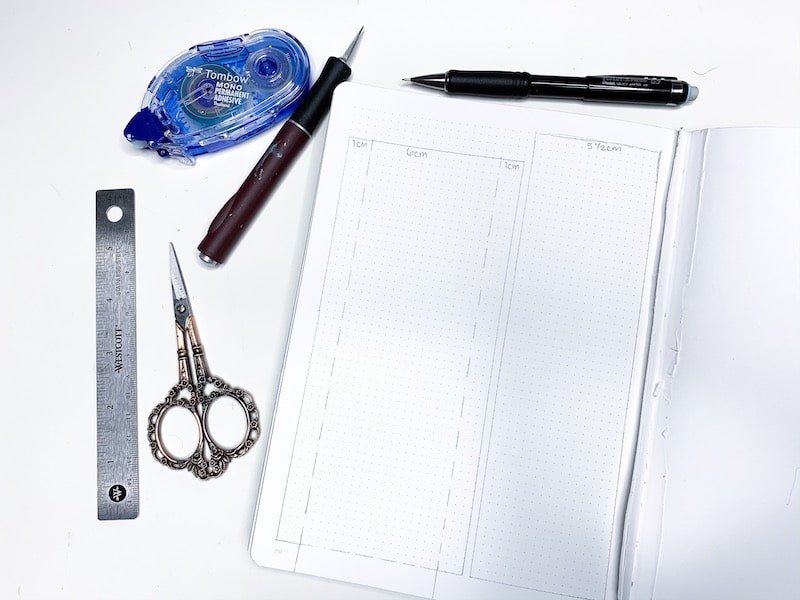 Bullet Journal Pocket Shopping List Tutorial ⋆ The Petite Planner