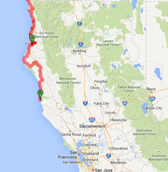 Lost Coast Trail Map Pdf August 2014 The Philtrons Pedal North