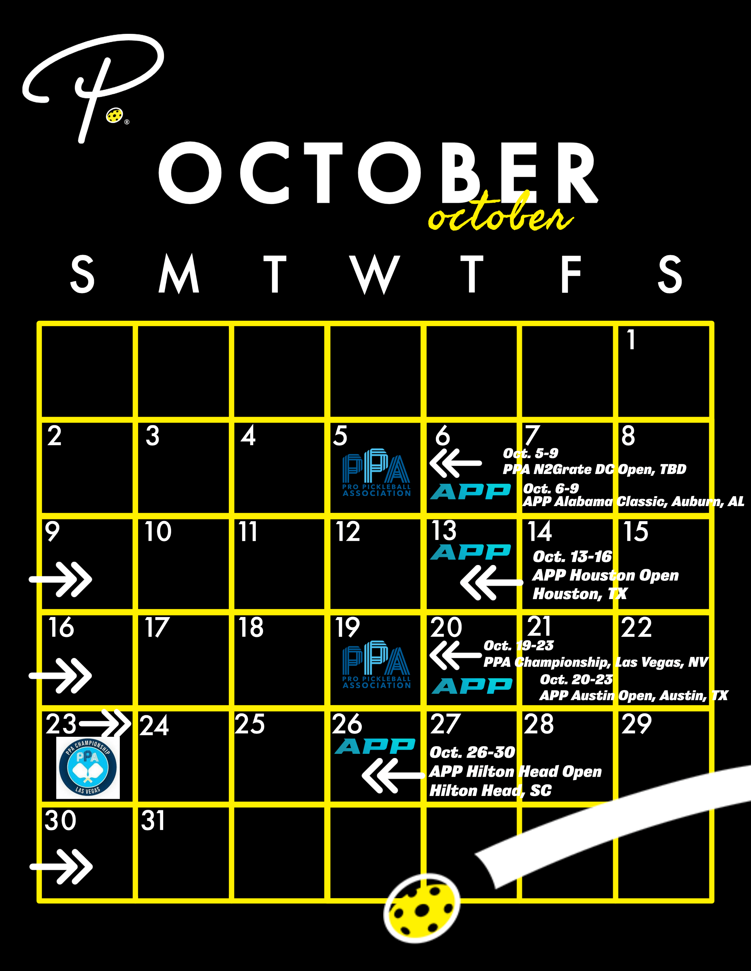 2022 Pickleball Tournament Calendar Pickler Pickleball