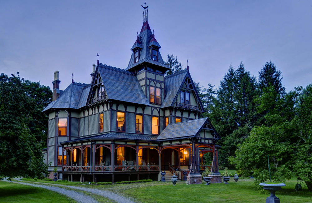 The Pines. 1878 Victorian mansion in Dutchess County, New York. Now