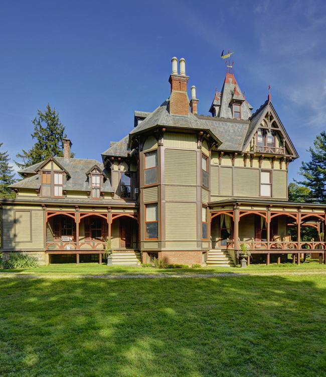 The Pines. 1878 Victorian mansion in Dutchess County, New York. Now