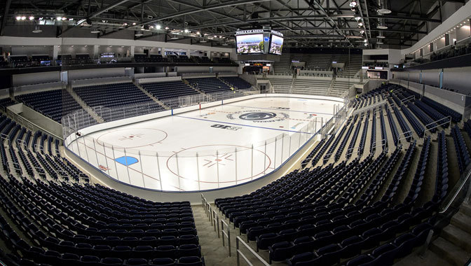 Penn State Opens Pegula Ice Arena with Win The Pink Puck