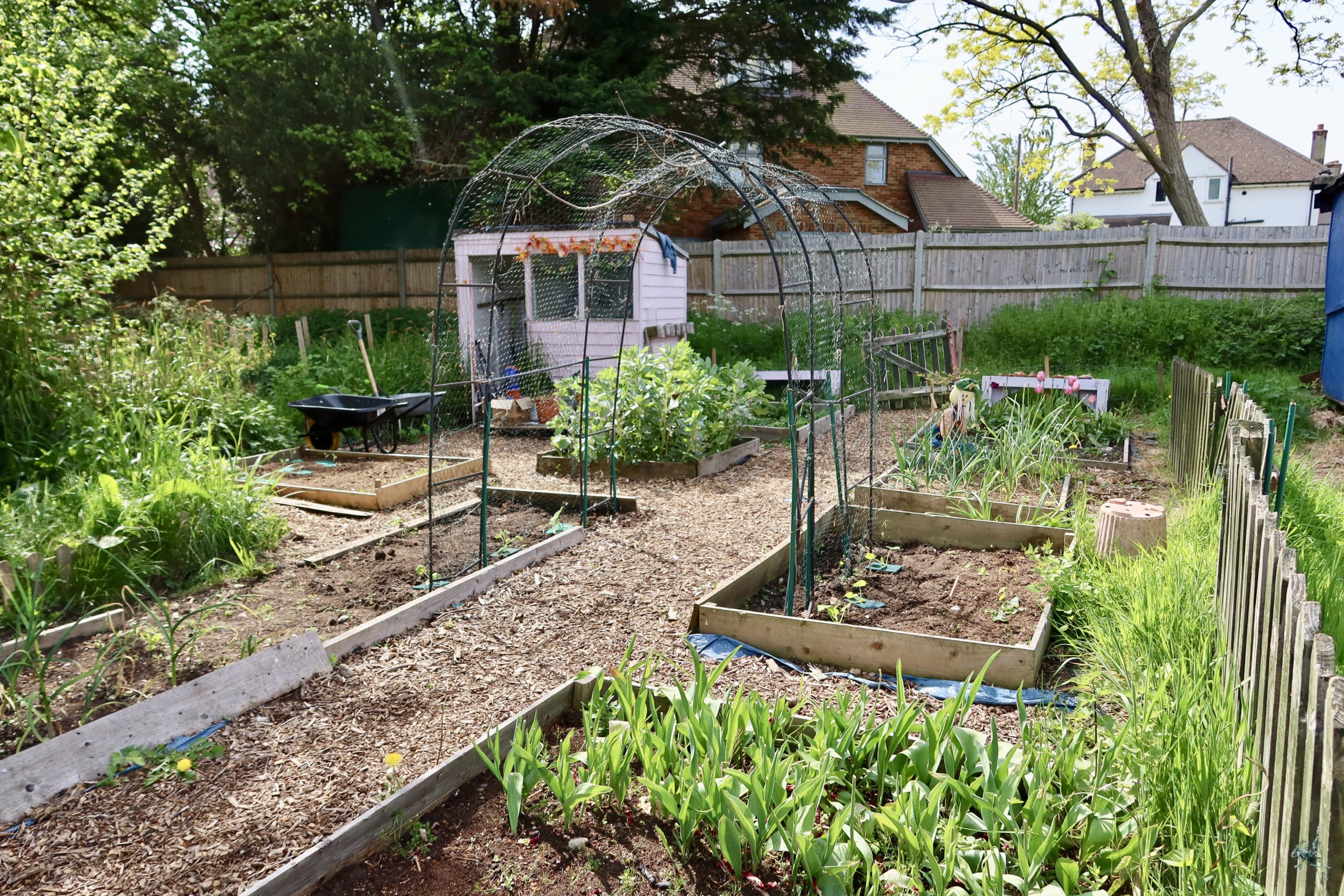 HOW TO MAKE A NO DIG RAISED BED The Pink Shed