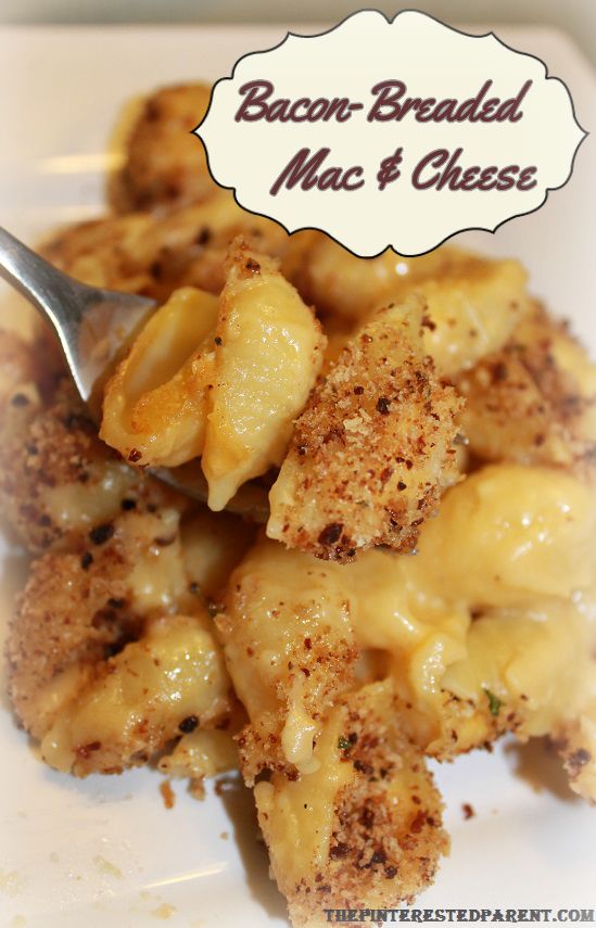 Macaroni & Cheese With Bacon Bread Crumbs The