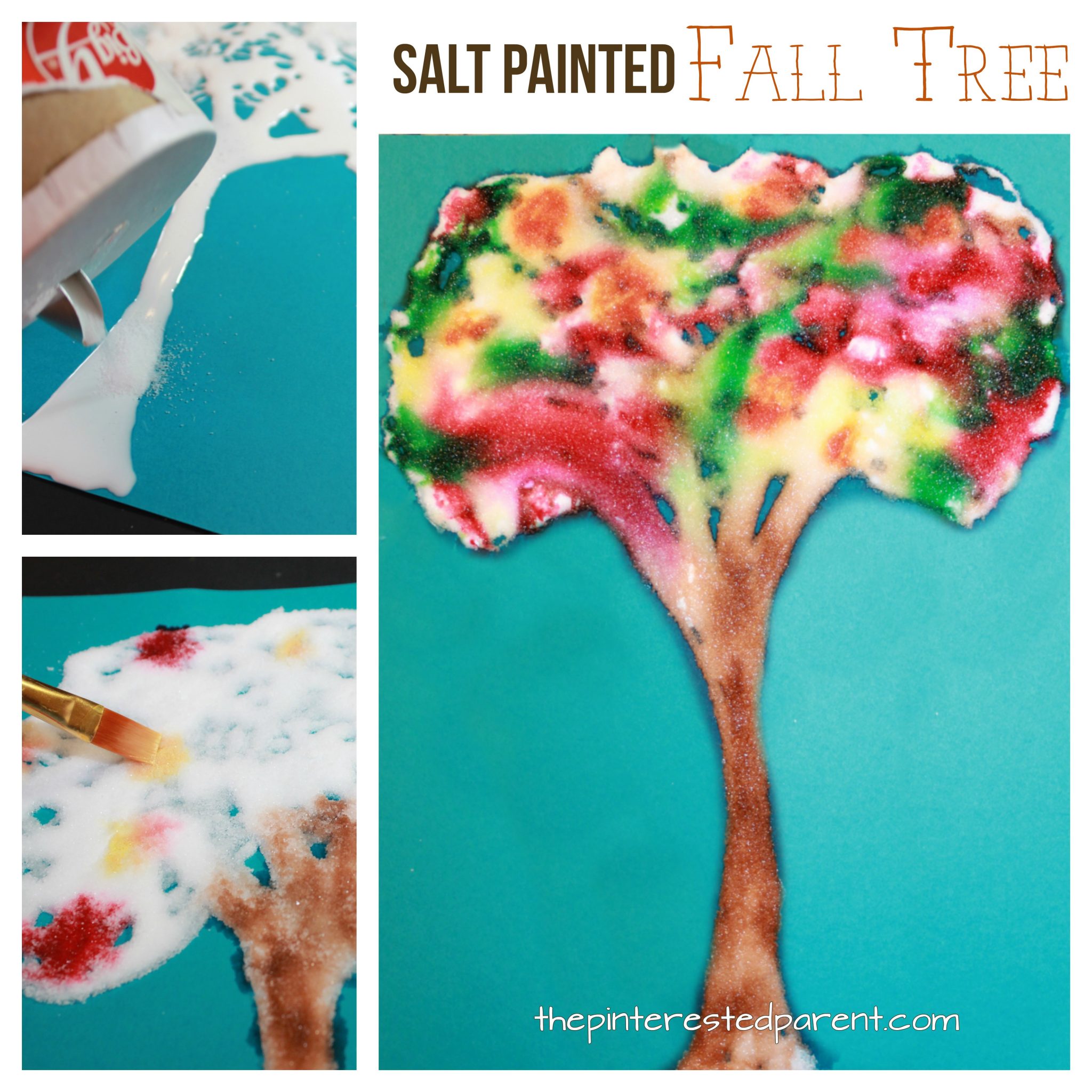 Watercolor and Salt Paintings The Pinterested Parent
