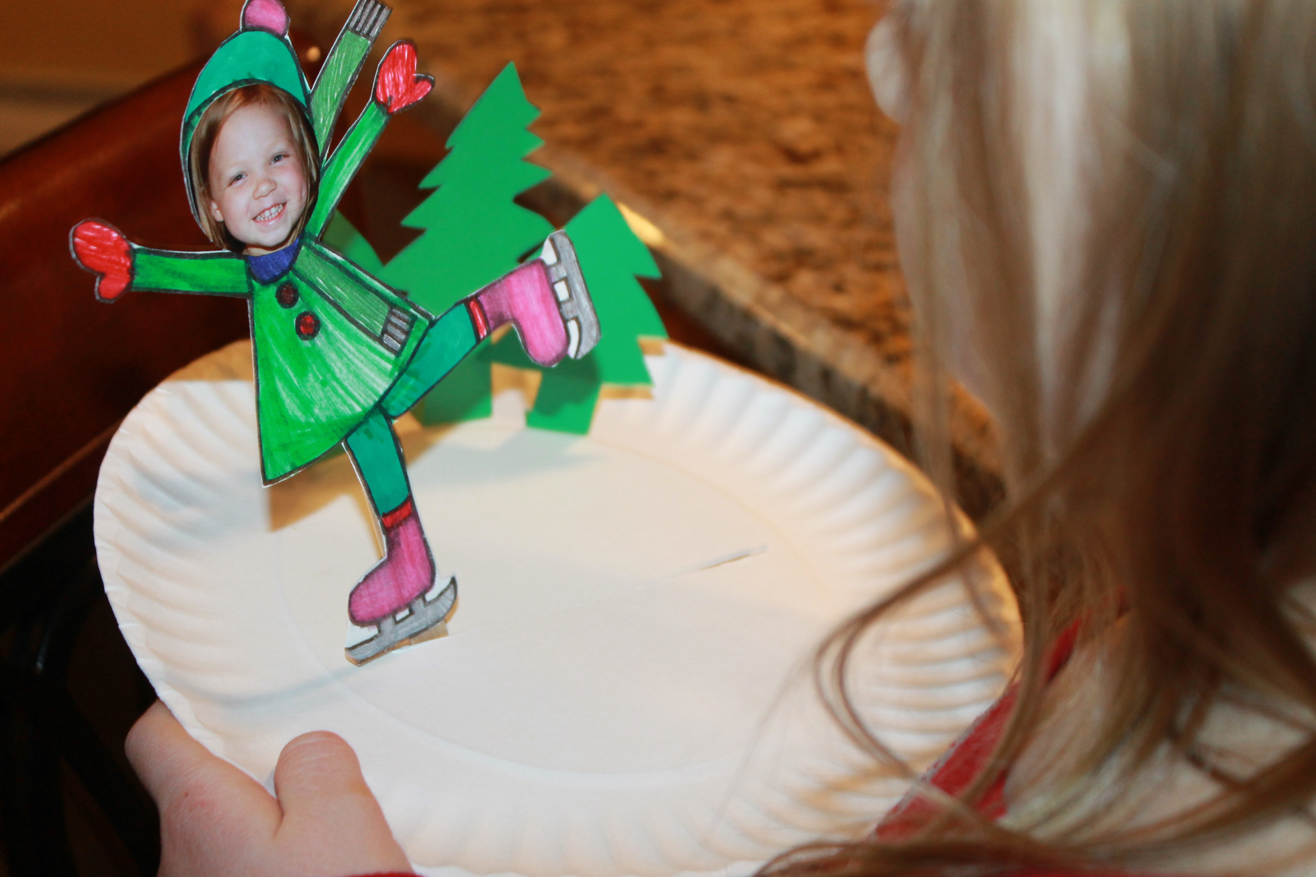 Paper Plate Ice Skate Craft The Pinterested Parent