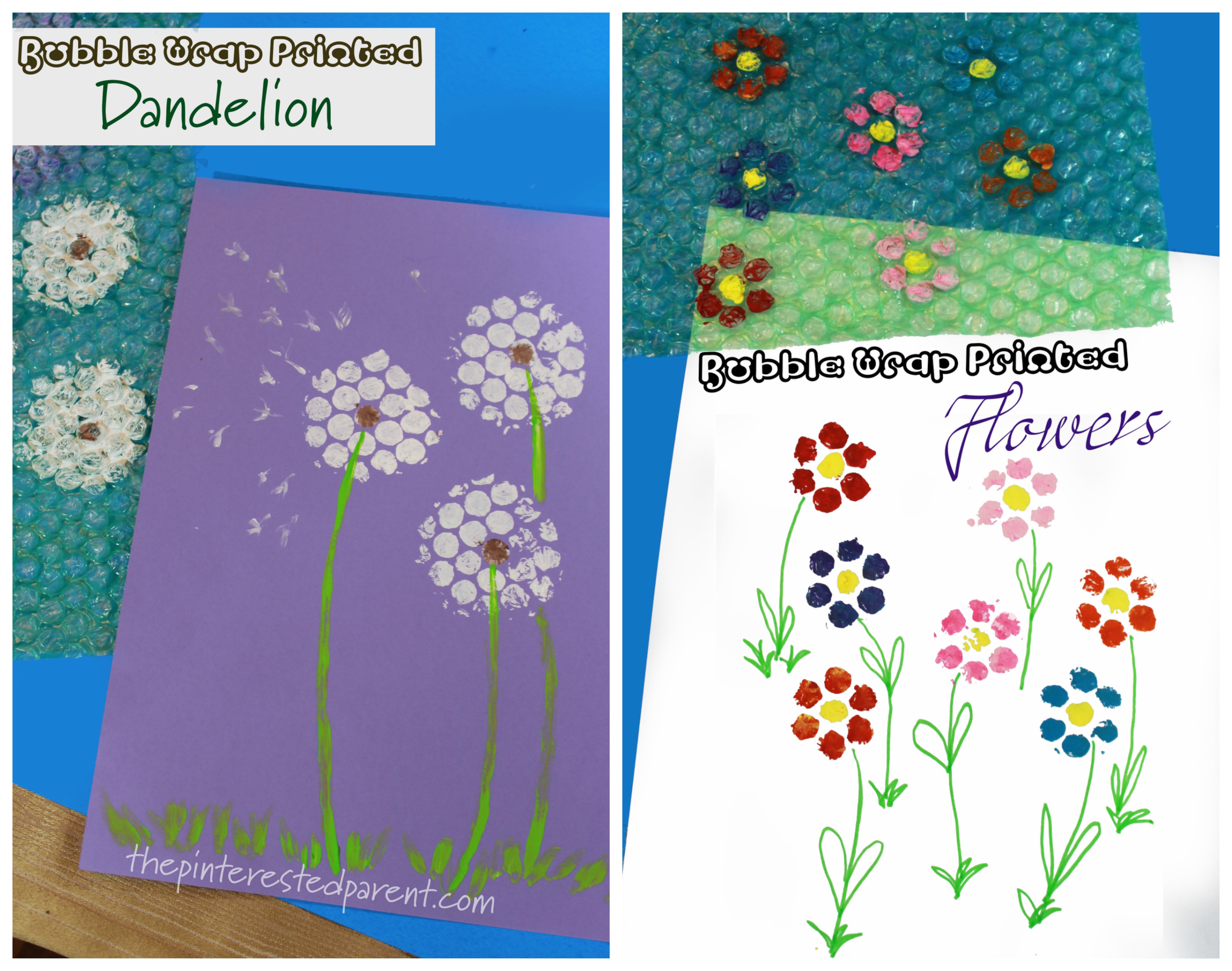 Bubble Wrap Printed Flowers The Pinterested Parent