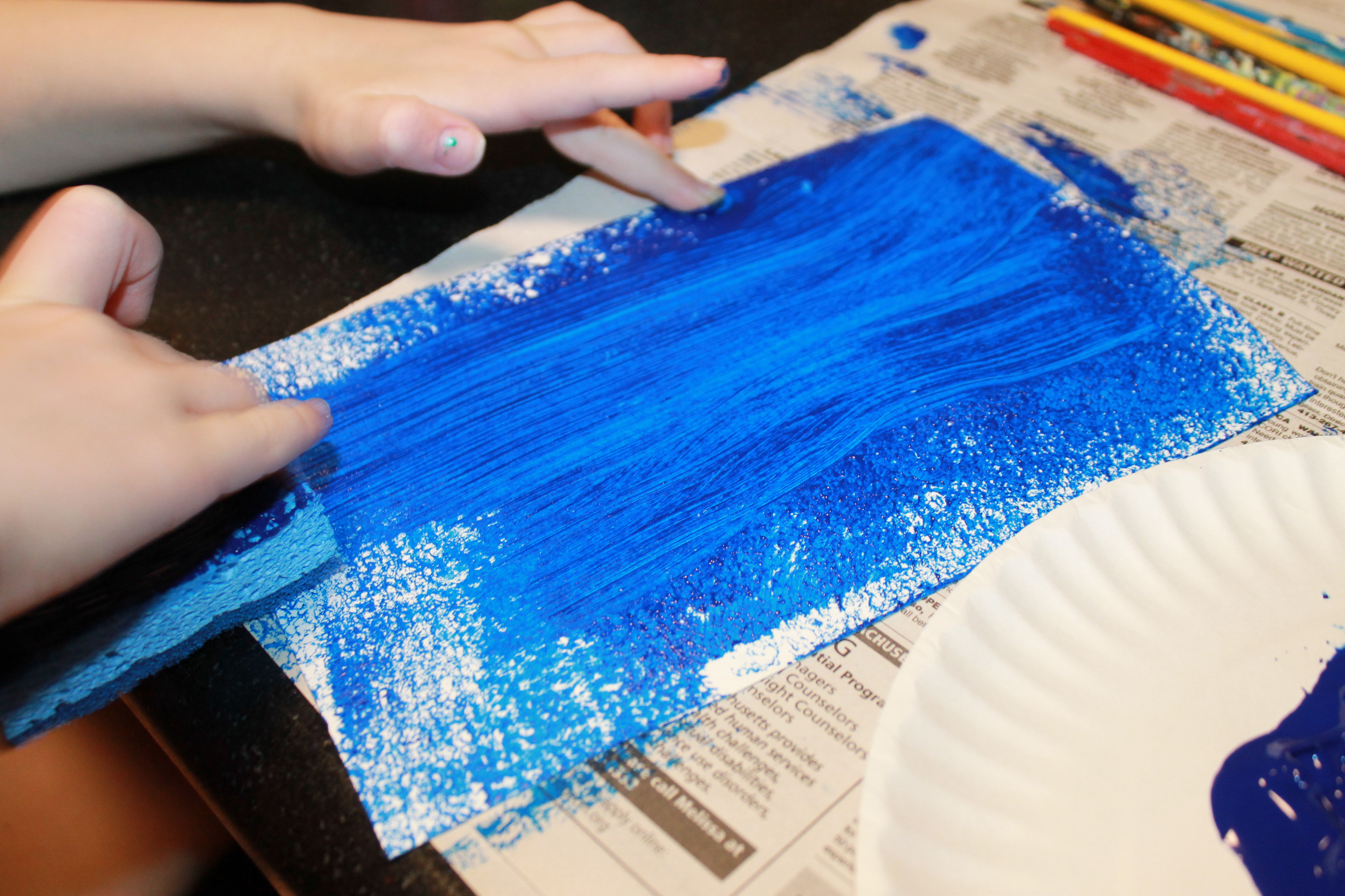 Inspired Sponge Painting The Pinterested Parent