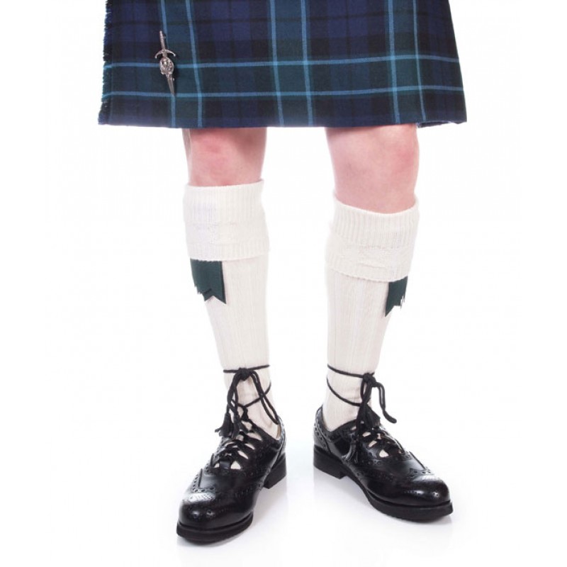 Kilt Hose Arran (Off White / Cream) The Piper's Cove