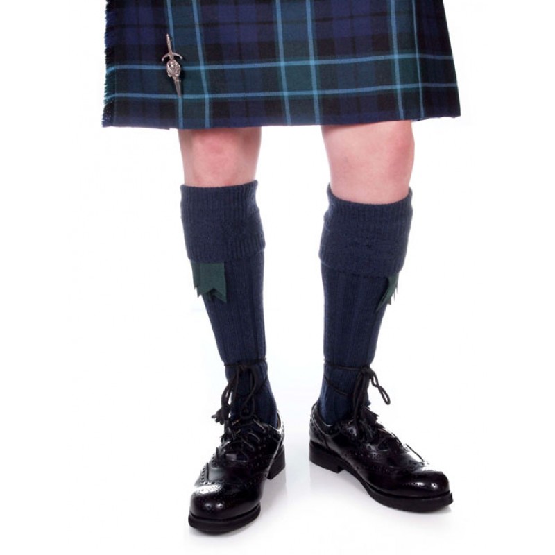 Kilt Hose Navy Blue The Piper's Cove
