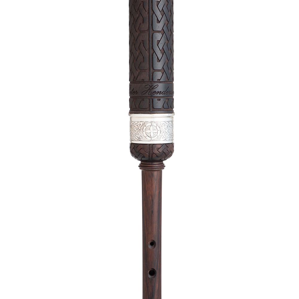 Peter Henderson Silver Heritage Long Blackwood Practice Chanter The Piper's Cove