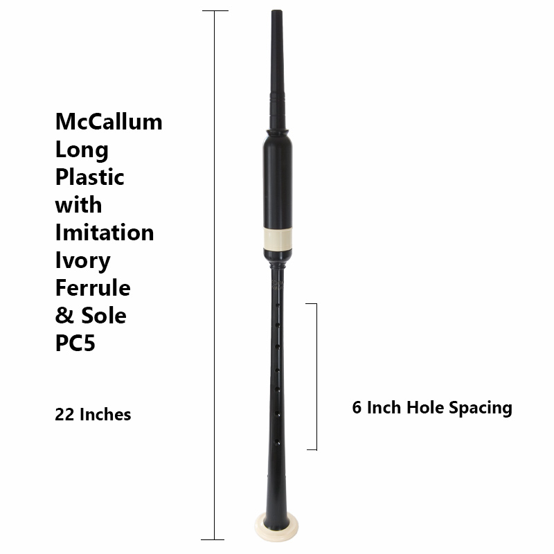 McCallum Practice Chanter Long w/ Imitation Ivory (PC5) The Piper's