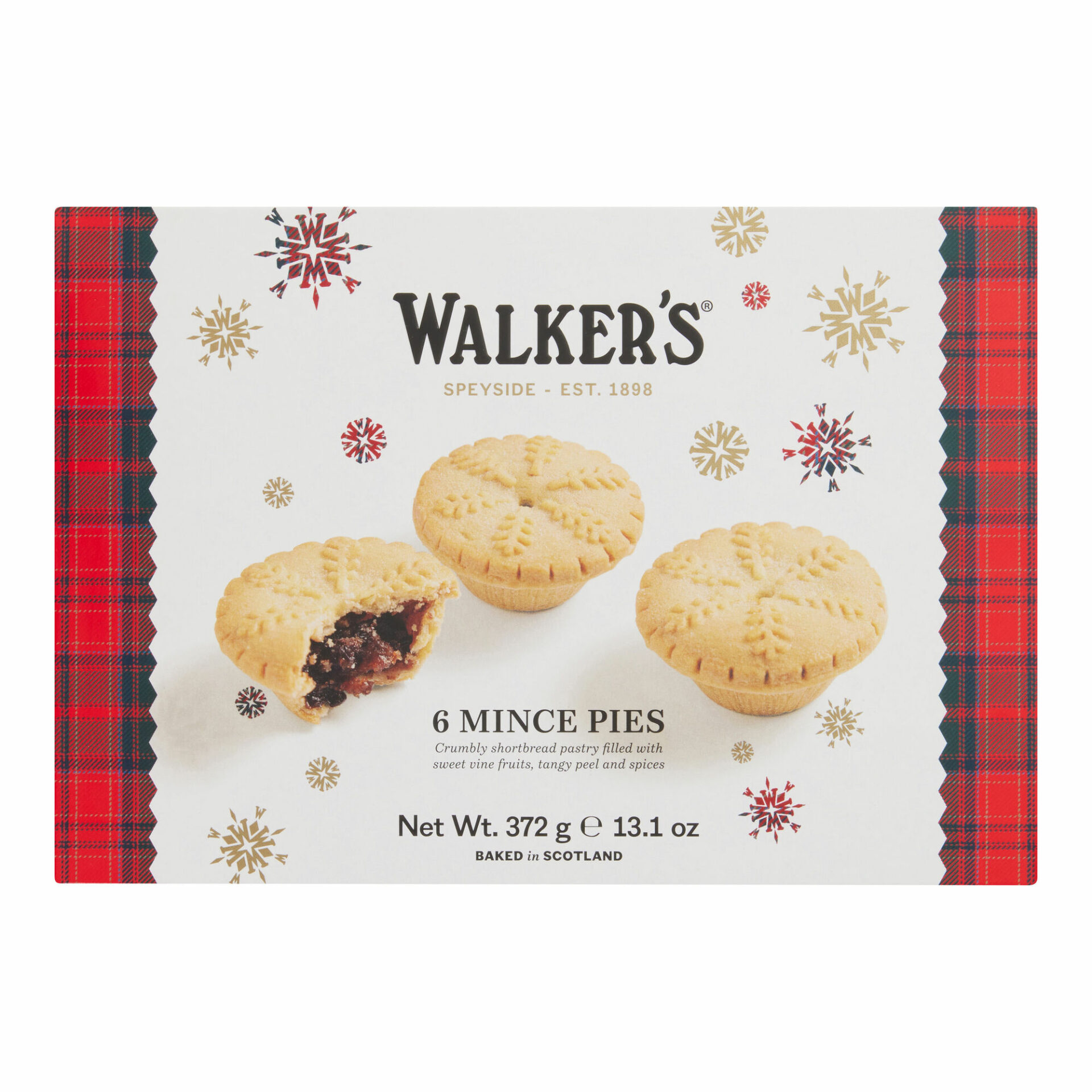 Walkers Luxury Mini Mince Pies x6 372g The Piper's Cove