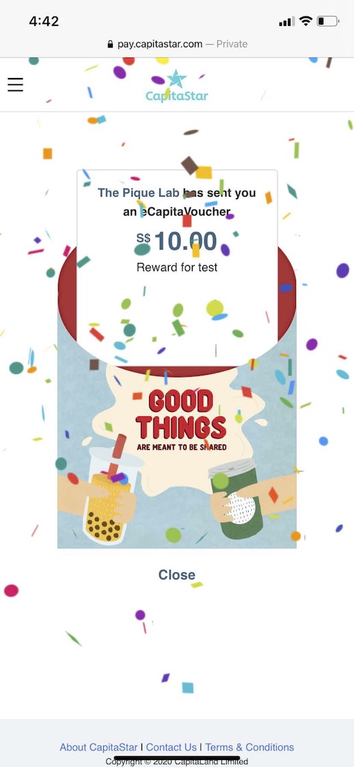 eCapitaVoucher Redemption User Guide The Pique Lab