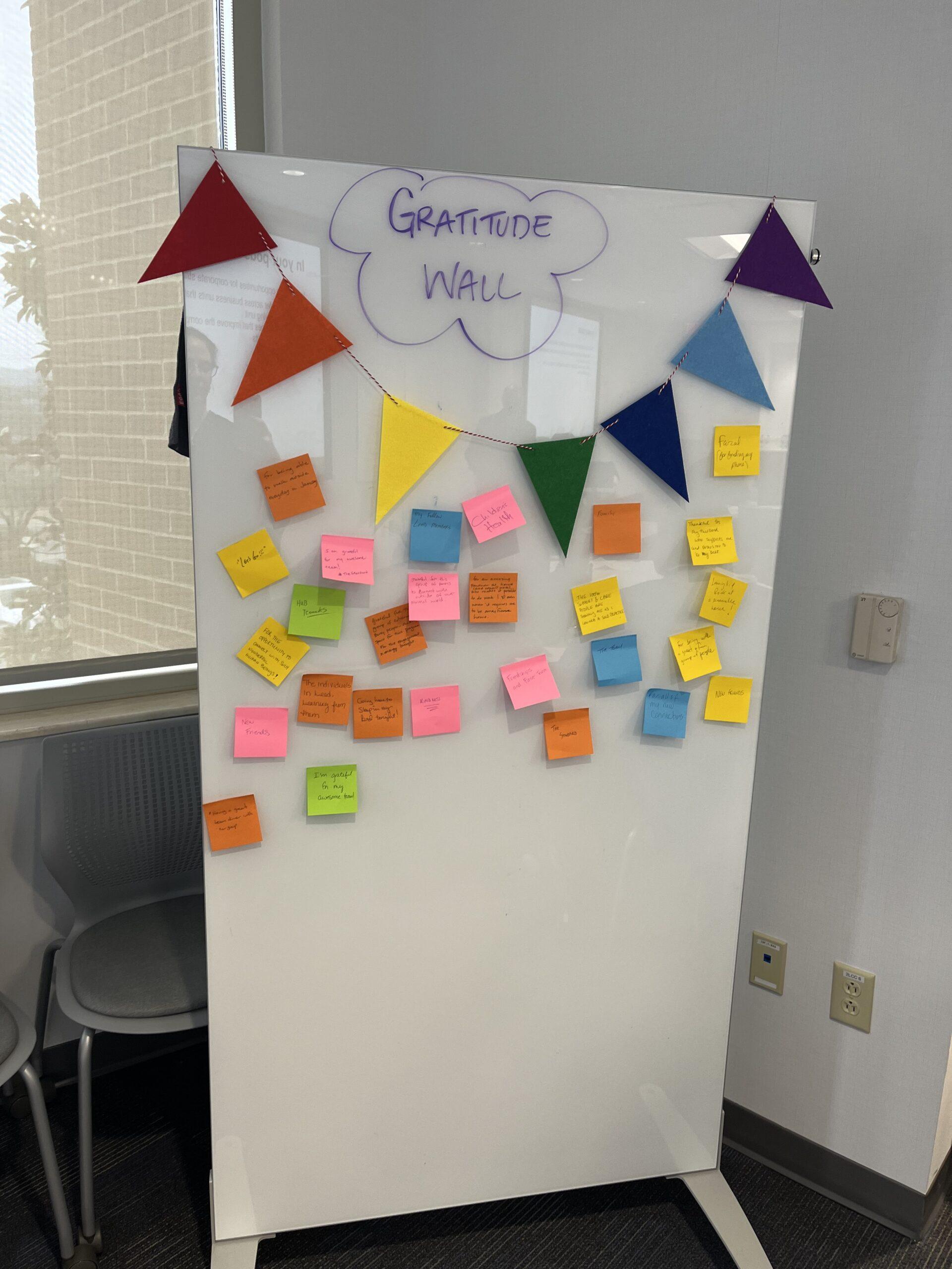 How to set up a gratitude wall The Plager Group