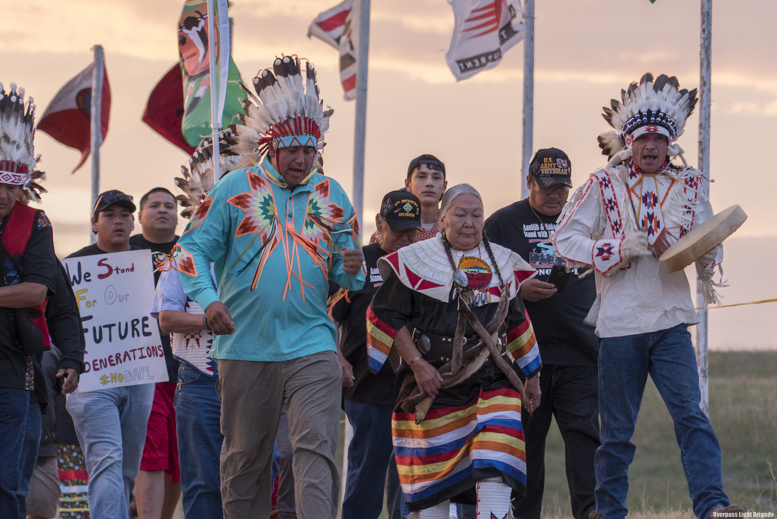 Native tribes have gathered in North Dakota to halt construction of a
