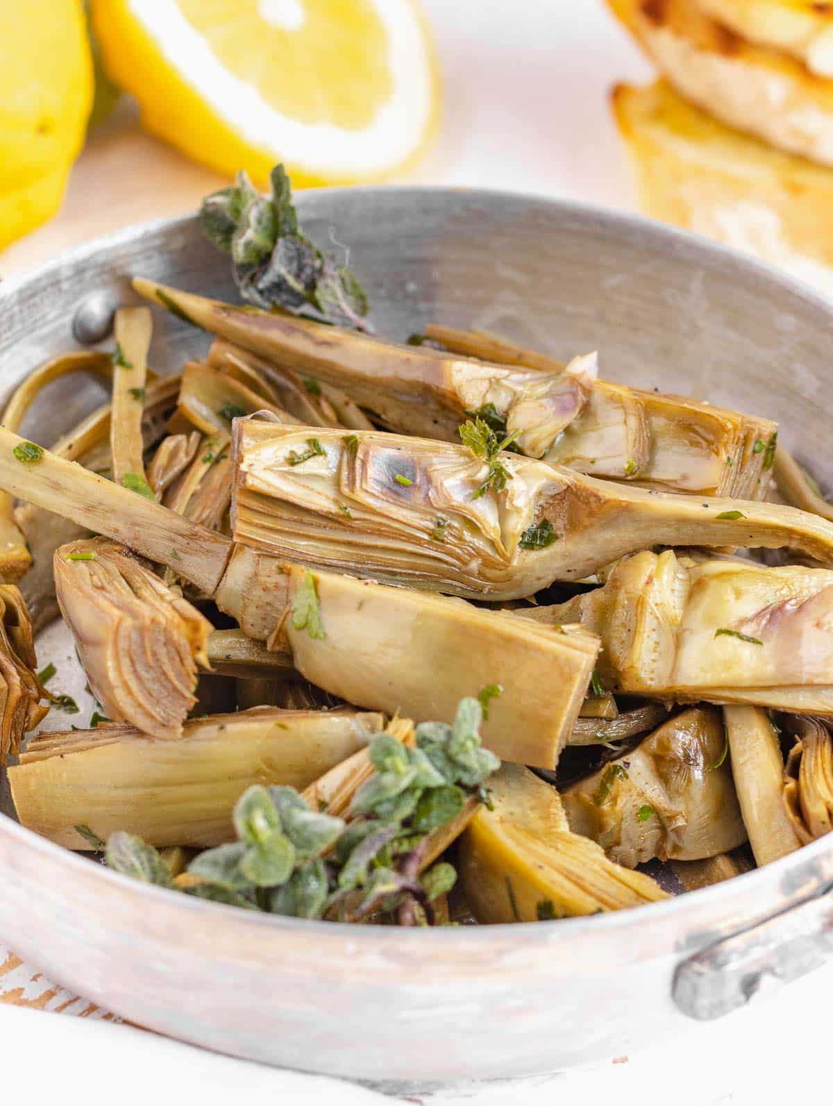 Pan Fried Artichokes Easy Recipe by The The Plant Based School
