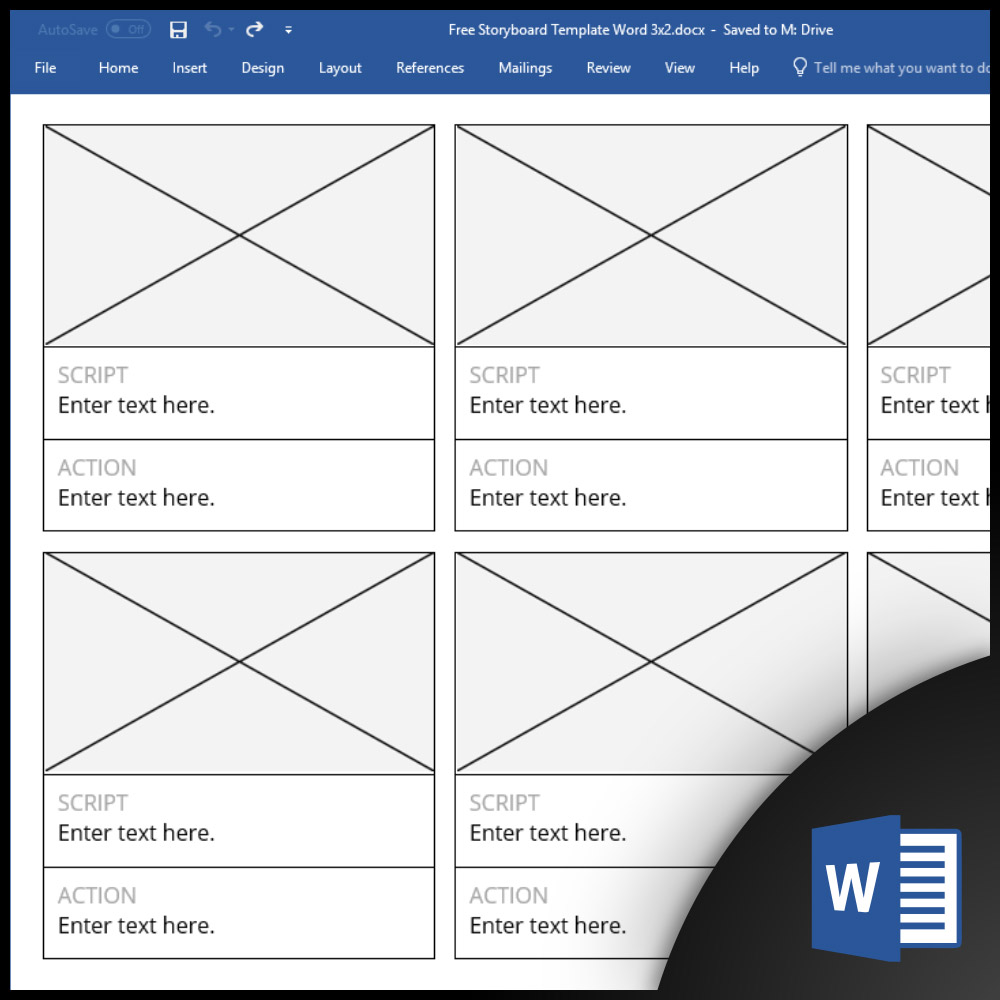 Story Board Template Word