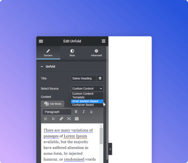 How To Show And Hide Elementor Sections on Click